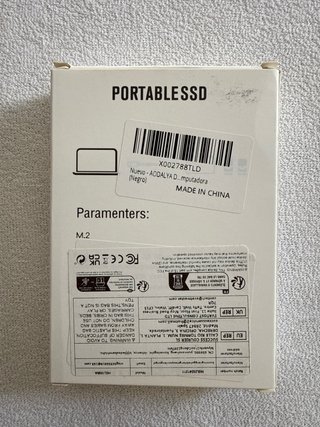 SSD Portátil M.2 2TB USB 3.1