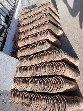 Tejas de barro antiguas