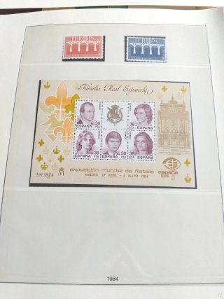 Sello Familia Real Española 1984