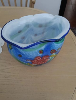 Vaso Murano Decorativo Multicolore