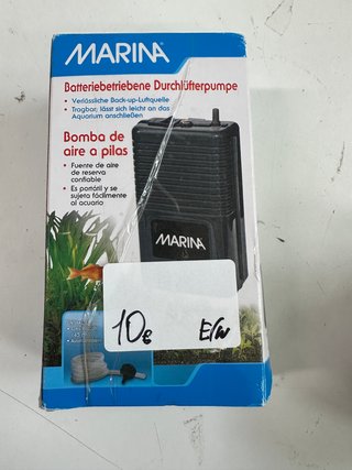 Bomba de aire a pilas Marina para acuario