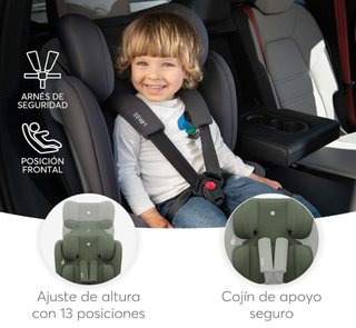 KikkaBoo Silla de Coche Grupo 1 2 3  Verde