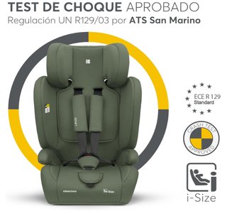 KikkaBoo Silla de Coche Grupo 1 2 3  Verde