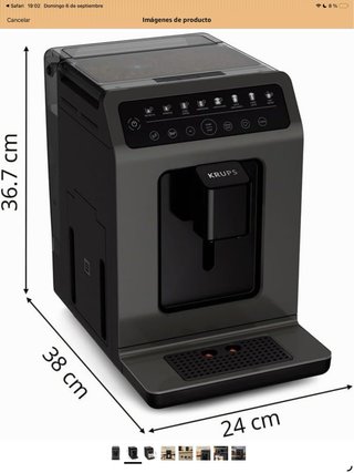 Cafetera Krups EA89ZB Expreso Superautomática