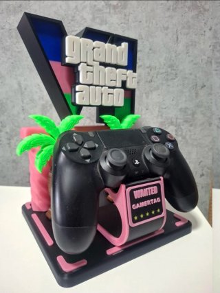 Soporte Mando GTA VI Palmeras Wanted
