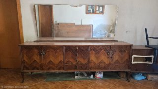 Credenza Vintage Anni '40/'50 in Radice di Noce