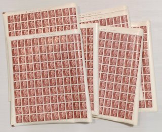 19 Pliegos de 100 sellos Franco