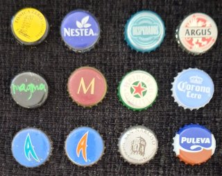 Lote chapas coleccionismo varias marcas