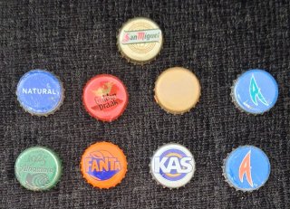 Lote chapas coleccionismo varias marcas