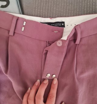 Pantalón vestir Zara rosa