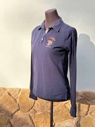 Polo Valecuatro manga larga mujer azul