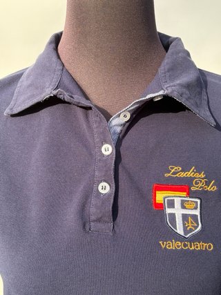 Polo Valecuatro manga larga mujer azul