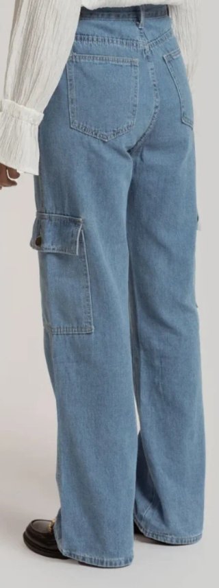 Jeans cargo azules
