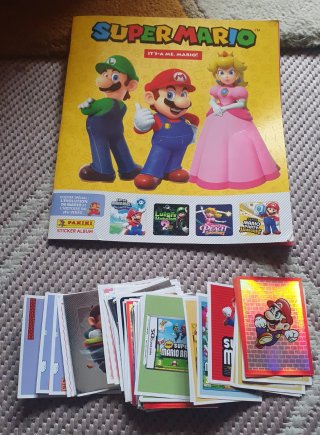 Álbum y cromos Super Mario It's-a Me! EN FRANCES.