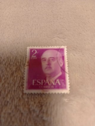 Sello Franco 2 Pesetas España Correos