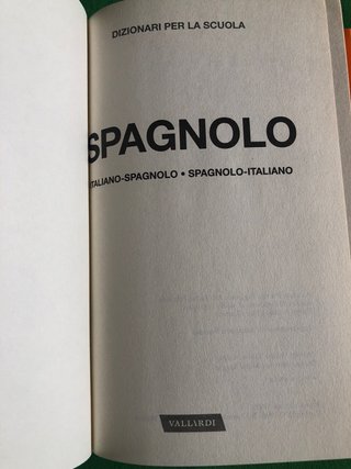 Dizionario spagnolo/italiano
