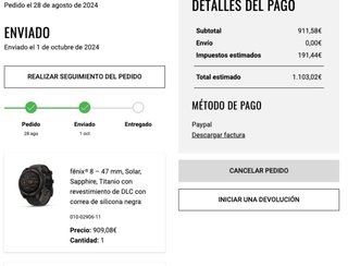 Garmin Fenix 8 Solar Sapphire 47mm