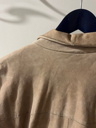 Chaqueta Vintage Beige Cuero