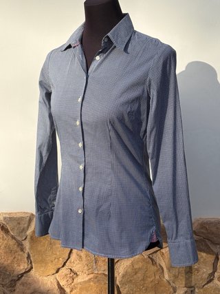 Camisa Tommy Hilfiger Azul y Blanca