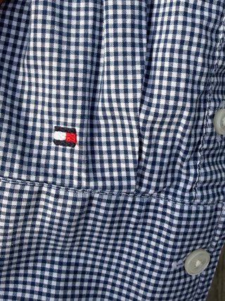 Camisa Tommy Hilfiger Azul y Blanca