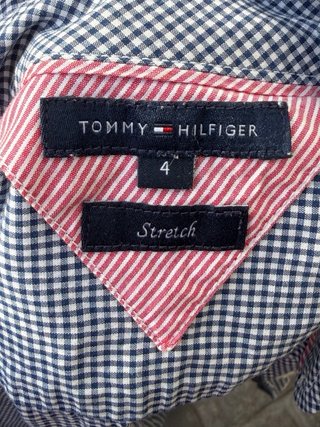 Camisa Tommy Hilfiger Azul y Blanca