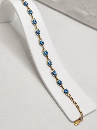 Pulsera Acero Quirúrgico Chapado Oro