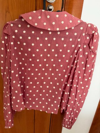 Blusa Zara Lunares Rosa