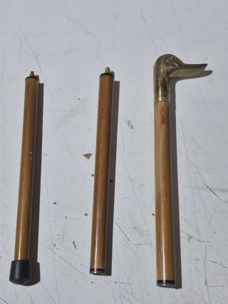 Baston con empuñadura de pato