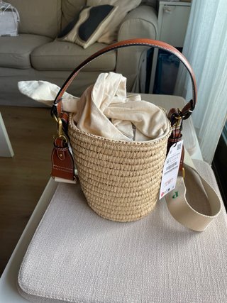 Bolso Zara Rafia Personalizado P