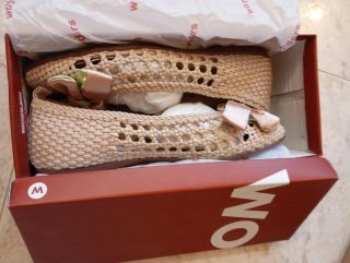 Manoletinas Wonders Trenzadas Beige