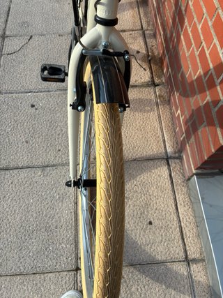Bicicleta Dtb TOWN 7.0 T-17 color crema. BARAKALDO