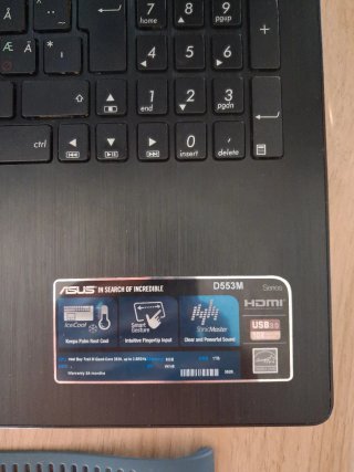 Portátil Asus D553M Intel Quad-Core