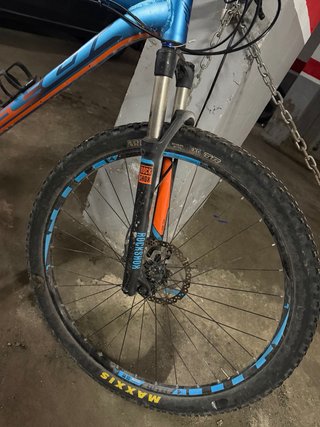Bicicleta de Montaña Scott Azul y Naranja