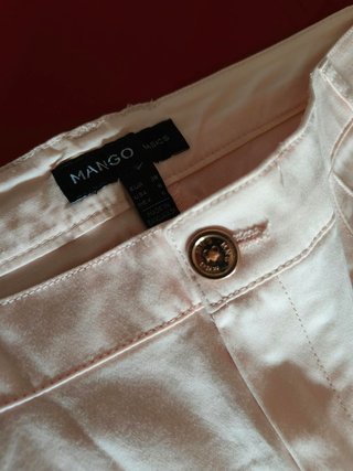 Pantalones pirata Mango Rosa Talla 38