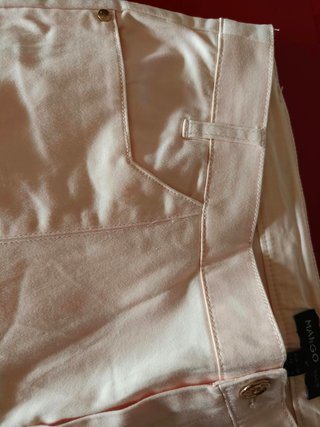 Pantalones pirata Mango Rosa Talla 38