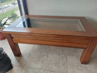 Mesa de centro elevable con cajón