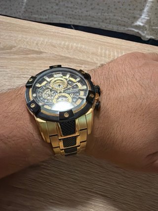 Reloj Lanscotte Acero Bañado en Oro