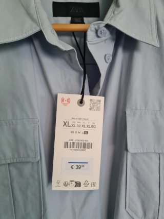 Vestido Zara Azul Tallas: L y XL