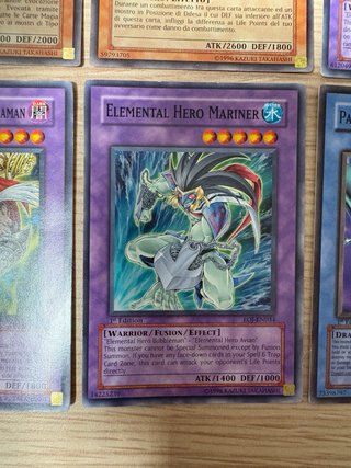 6 Carte Yu Gi Oh! Holo Eroe Elementale