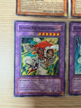 6 Carte Yu Gi Oh! Holo Eroe Elementale