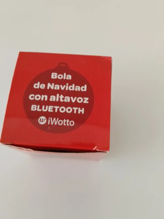 Bola Navidad Altavoz Bluetooth Roja