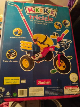 Triciclo Rik & Rok con cesta y timbre