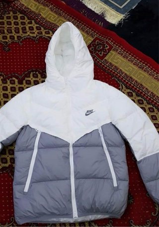 Giubbotto Nike bianco e grigio