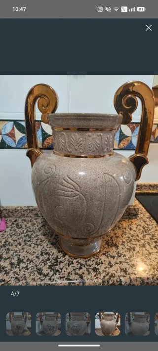 Jarrón Grande de Cerámica Decorativo