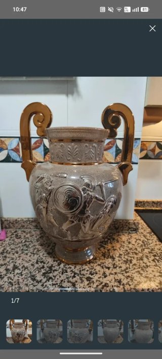 Jarrón Grande de Cerámica Decorativo