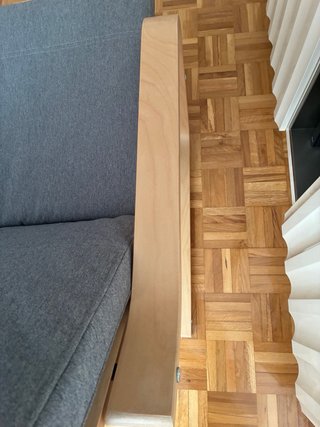Sillón Poäng Ikea Abedul Tela Gris