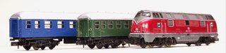 Trenino Scala N Arnold Anni '70 Loco e Carrozze