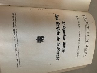 El Ingenioso Hidalgo Don Quijote de la Mancha