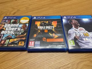 Juegos PS4: GTA V, Call of Duty, FIFA 18