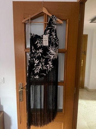 Vestido Mantón de Manila Negro